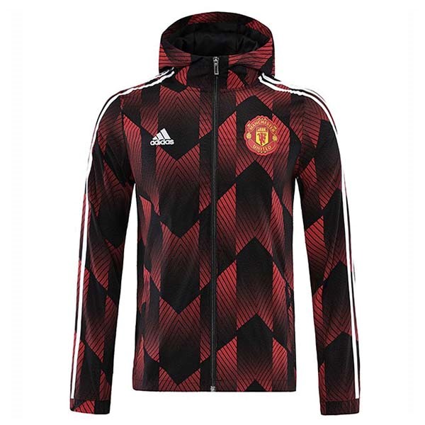 Windjacke Manchester United 2022-23 Rote Schwarz